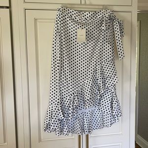 Tularosa NWT wrap skirt with double ruffle at hem